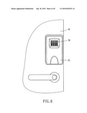 Locking device for protecting door lock diagram and image