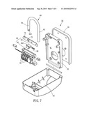 Locking device for protecting door lock diagram and image