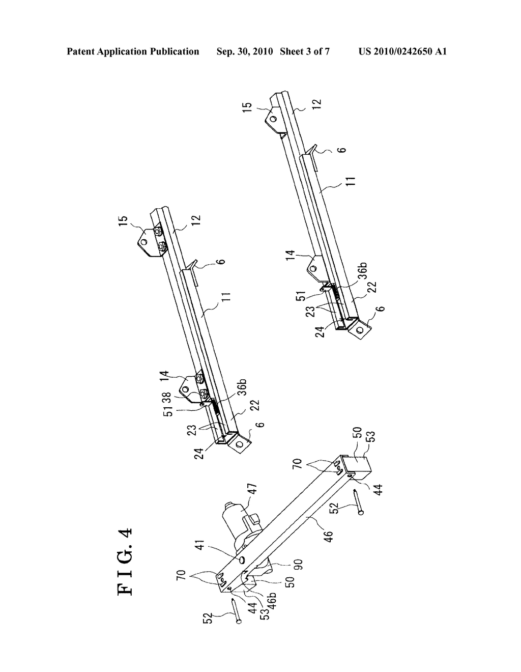 DRIVING FORCE TRANSMITTING DEVICE AND VEHICLE SEAT SLIDE DEVICE - diagram, schematic, and image 04