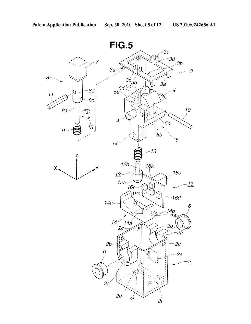 SHIFT LEVER APPARATUS - diagram, schematic, and image 06