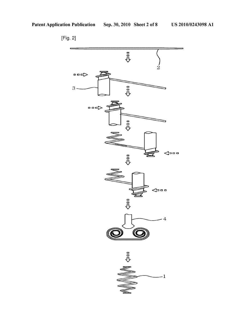 APPARATUS AND METHOD FOR MANUFACTURING BARREL COIL SPRING - diagram, schematic, and image 03