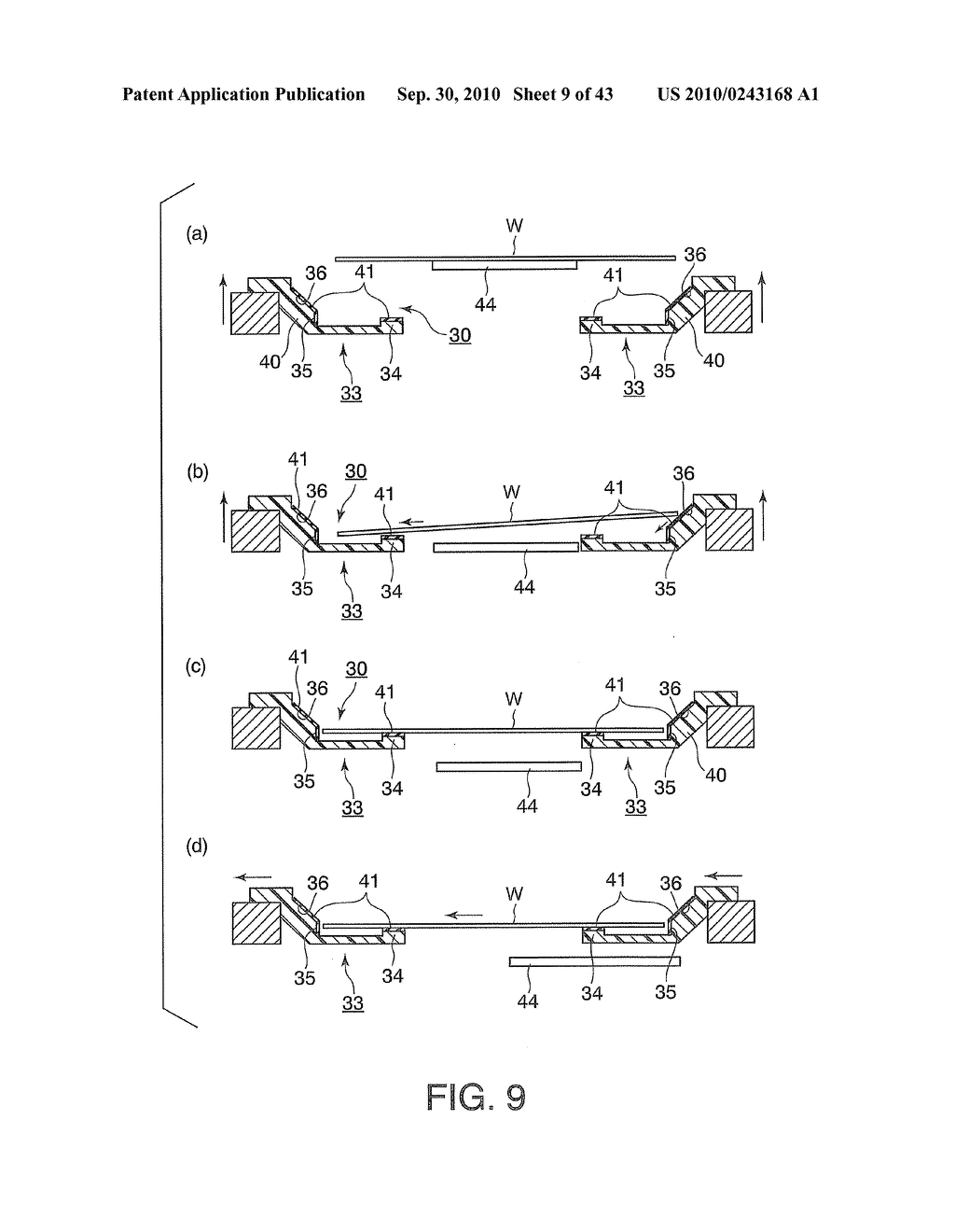 DEVICE AND METHOD FOR SUPPORTING A SUBSTRATE - diagram, schematic, and image 10