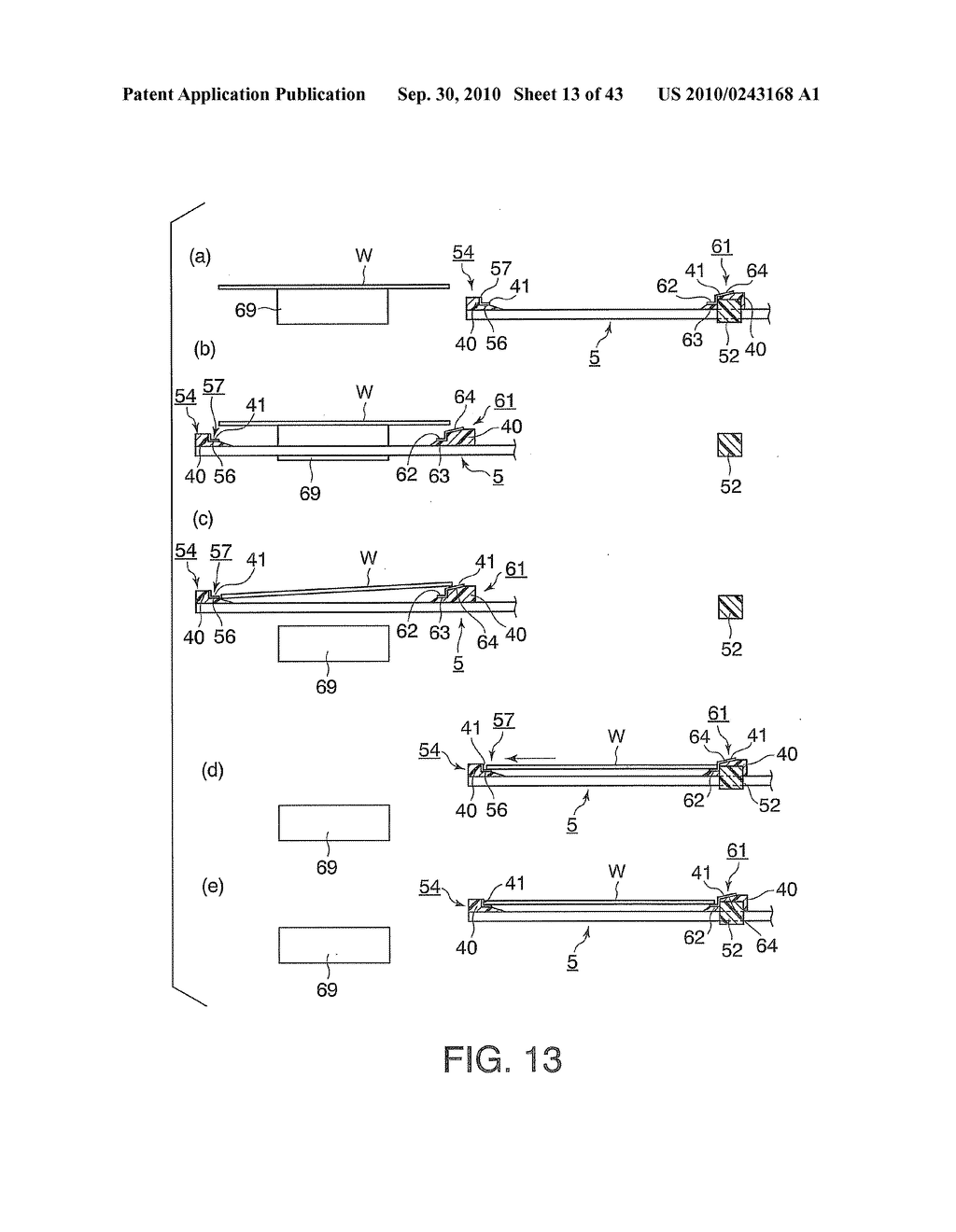 DEVICE AND METHOD FOR SUPPORTING A SUBSTRATE - diagram, schematic, and image 14