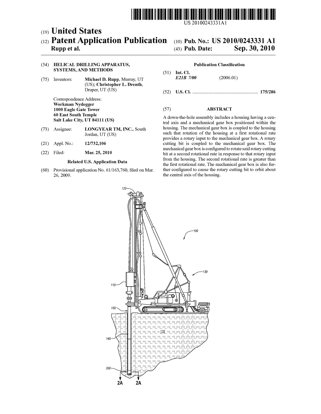 HELICAL DRILLING APPARATUS, SYSTEMS, AND METHODS - diagram, schematic, and image 01