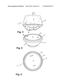 Packaging for Food Product with Jacket Surrounding a Receptacle Closed by a Lid, and its Method of Manufacture diagram and image