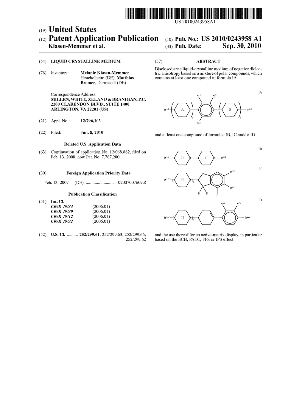 Liquid Crystalline Medium - diagram, schematic, and image 01