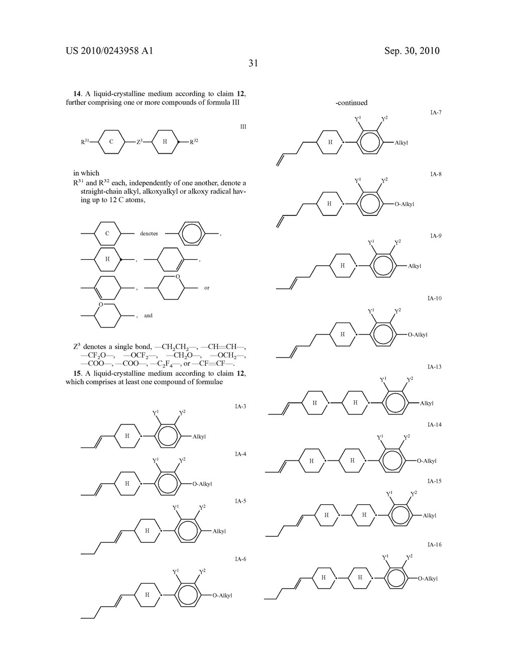 Liquid Crystalline Medium - diagram, schematic, and image 32