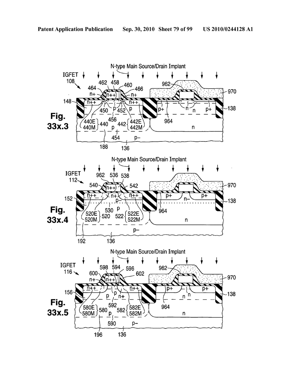 Configuration and fabrication of semiconductor structure using empty and filled wells - diagram, schematic, and image 80