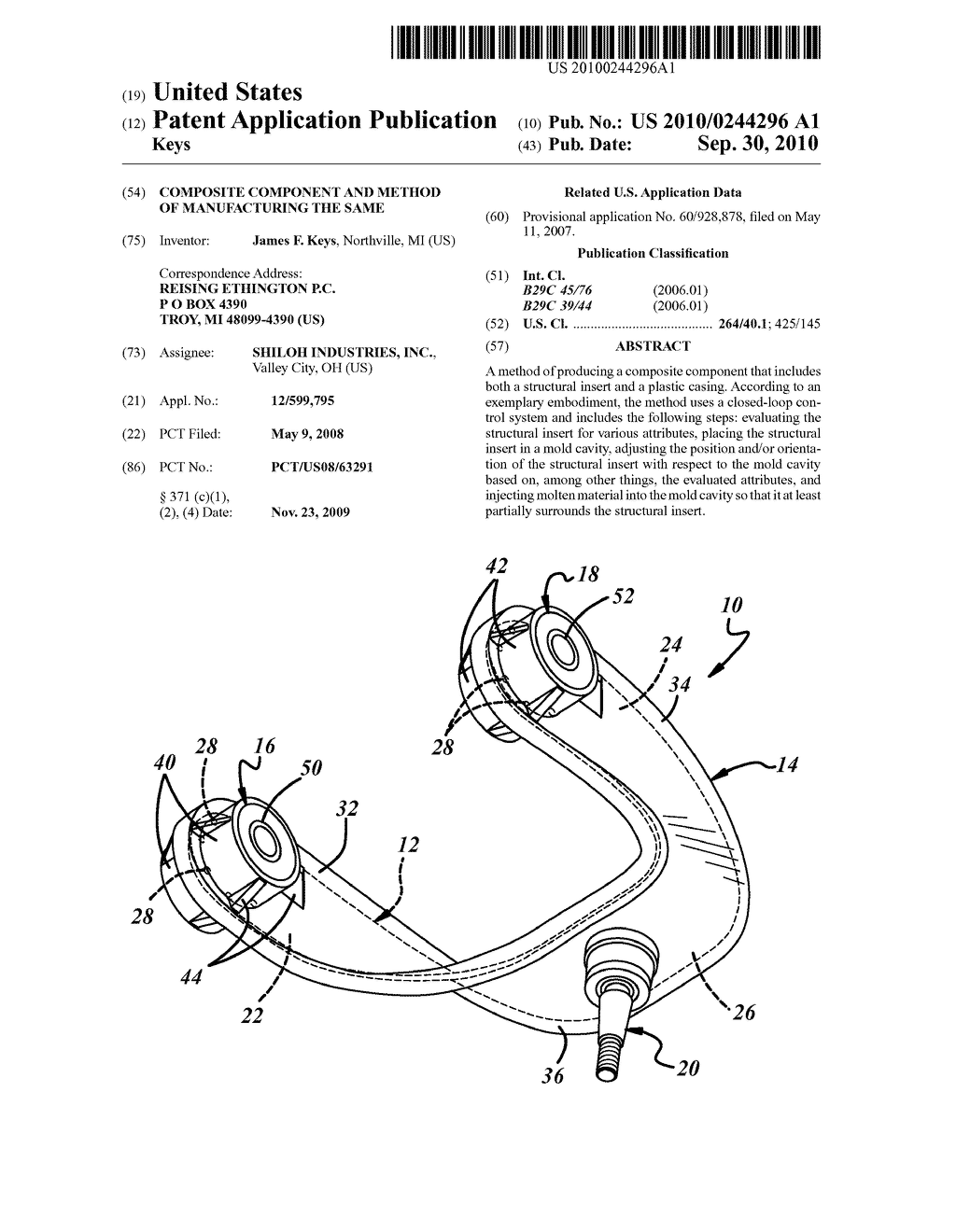 COMPOSITE COMPONENT AND METHOD OF MANUFACTURING THE SAME - diagram, schematic, and image 01