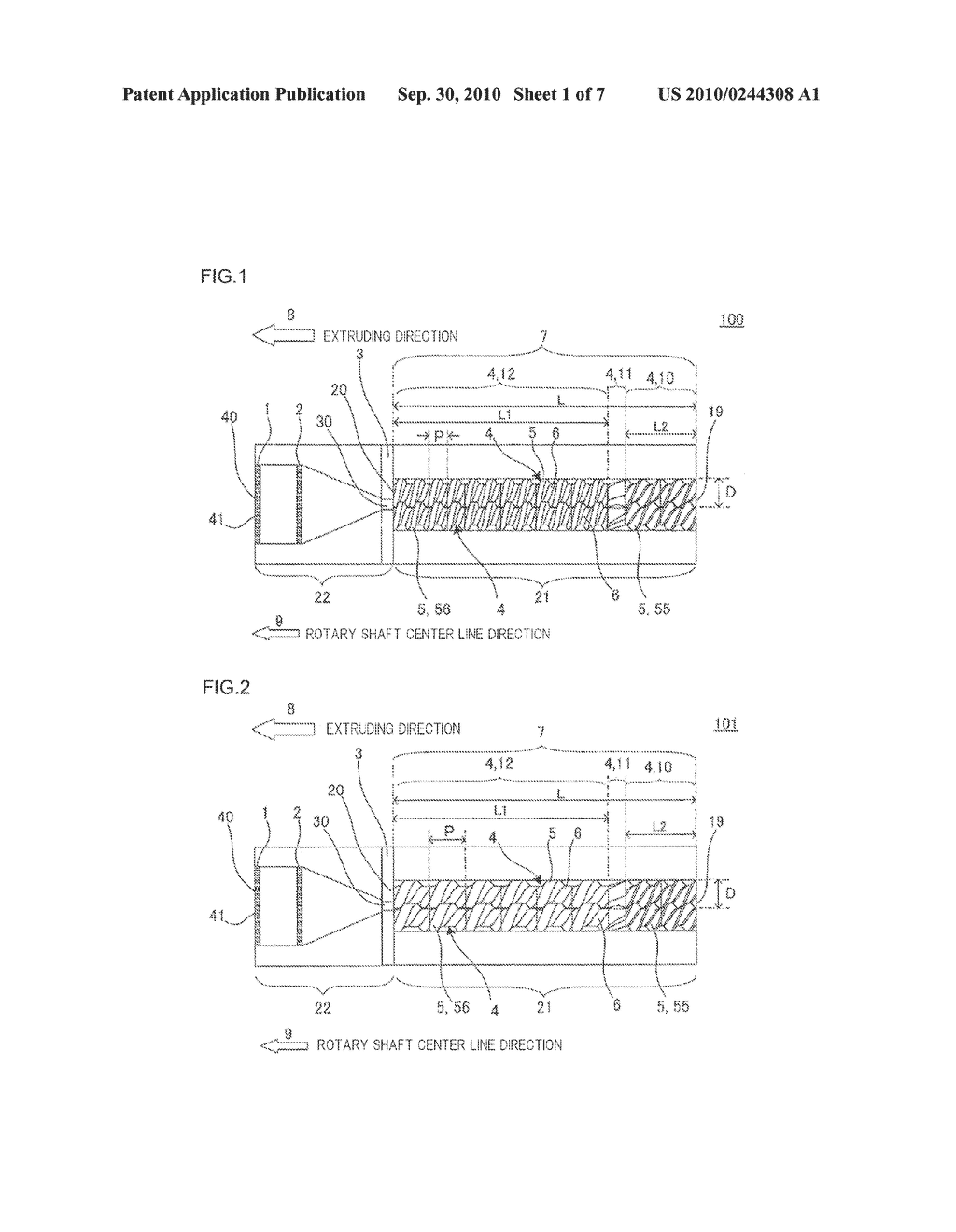 EXTRUSION-FORMING DEVICE AND METHOD FOR MANUFACTURING FORMED ARTICLE BY USE OF THIS DEVICE - diagram, schematic, and image 02