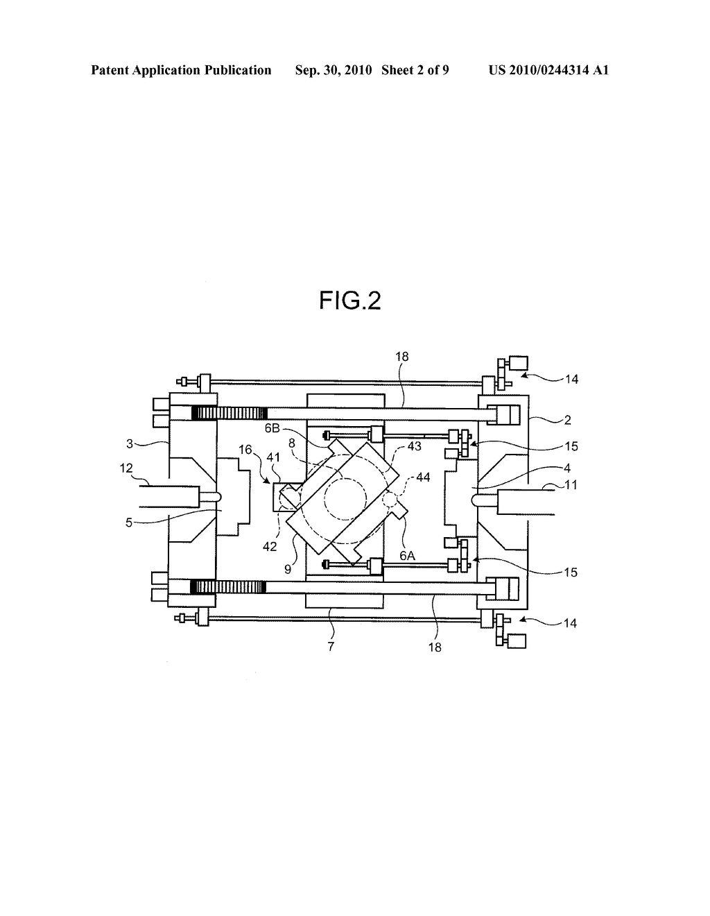 INJECTION MOLDING MACHINE FOR TWO-MATERIAL MOLDING AND METHOD OF CONTROLLING THE SAME - diagram, schematic, and image 03