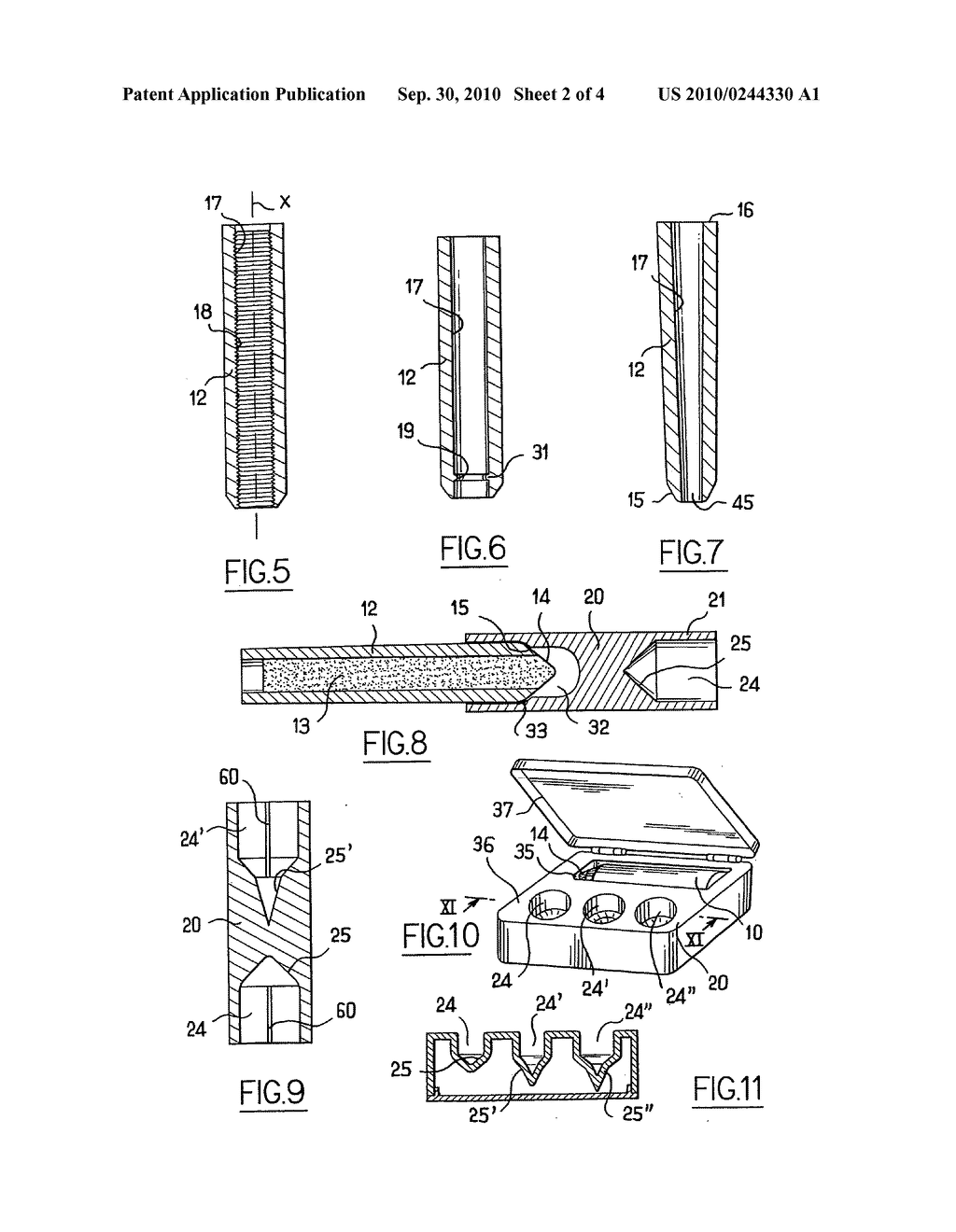 Packaging and applicator device including a member for reshaping an applicator surface thereof and a method of reshaping an applicator surface - diagram, schematic, and image 03