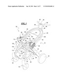 Foldable Stroller and Fold Interlock Mechanism diagram and image