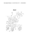 Foldable Stroller and Fold Interlock Mechanism diagram and image