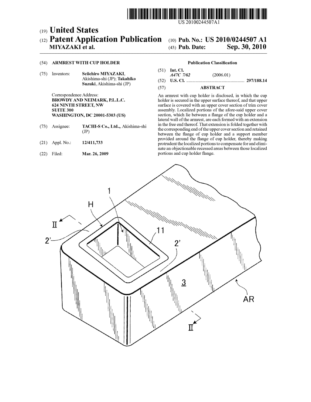 ARMREST WITH CUP HOLDER - diagram, schematic, and image 01