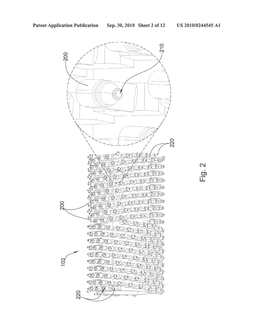 Shearing Cutter on a Degradation Drum - diagram, schematic, and image 03