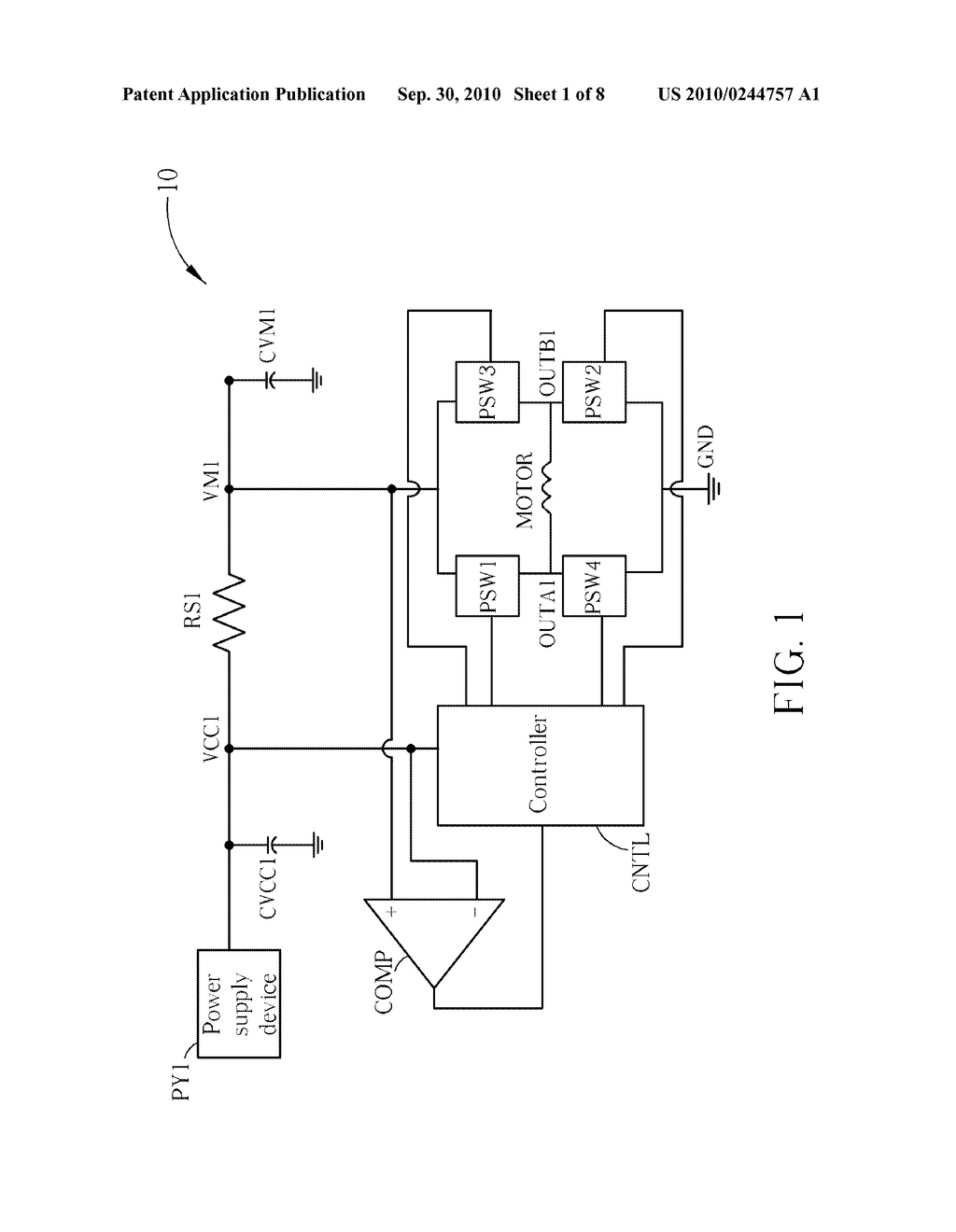 Current Limit Control Method of DC Motor and Related Device and Circuit - diagram, schematic, and image 02