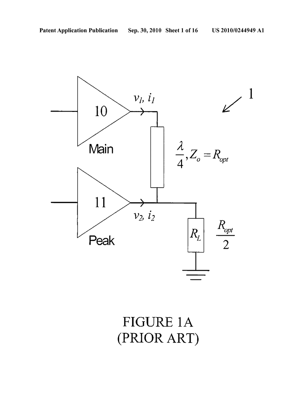 Composite Amplifier, a Radio Terminal and a Method for Improving the Efficiency of the Composite Amplifier - diagram, schematic, and image 02