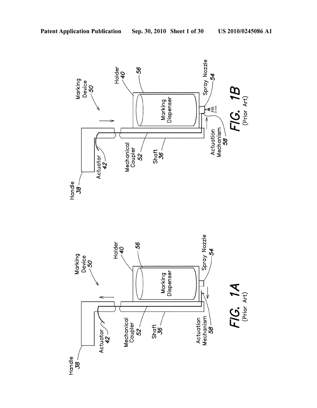 MARKING APPARATUS CONFIGURED TO DETECT OUT-OF-TOLERANCE CONDITIONS IN CONNECTION WITH UNDERGROUND FACILITY MARKING OPERATIONS, AND ASSOCIATED METHODS AND SYSTEMS - diagram, schematic, and image 02