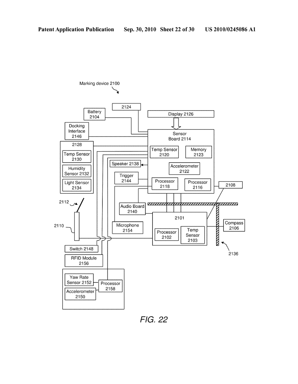 MARKING APPARATUS CONFIGURED TO DETECT OUT-OF-TOLERANCE CONDITIONS IN CONNECTION WITH UNDERGROUND FACILITY MARKING OPERATIONS, AND ASSOCIATED METHODS AND SYSTEMS - diagram, schematic, and image 23