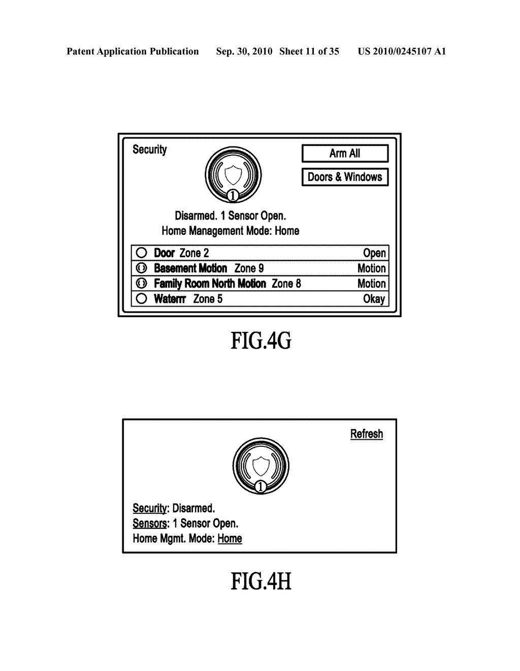 Cross-Client Sensor User Interface in an Integrated Security Network - diagram, schematic, and image 12