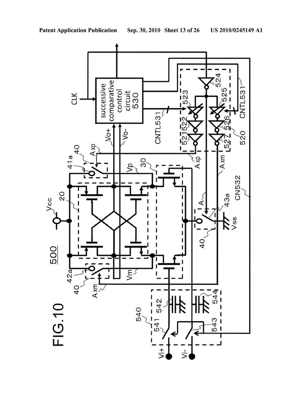 COMPARISON CIRCUIT AND ANALOG-TO-DIGITAL CONVERSION DEVICE - diagram, schematic, and image 14