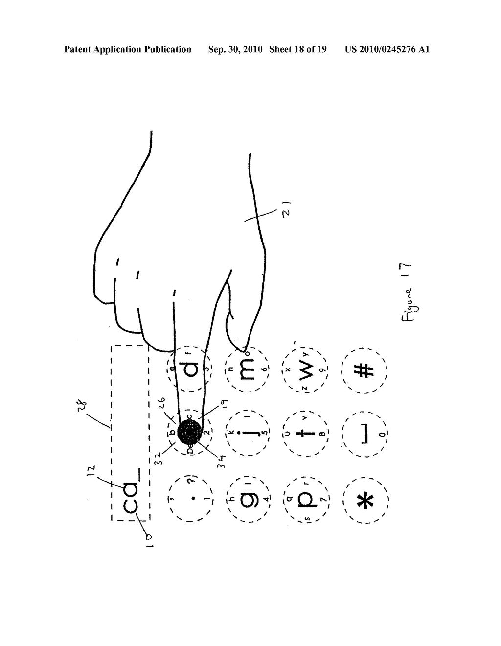 WIRELESS HANDHELD DEVICE ABLE TO ACCEPT TEXT INPUT AND METHODS FOR INPUTTING TEXT ON A WIRELESS HANDHELD DEVICE - diagram, schematic, and image 19