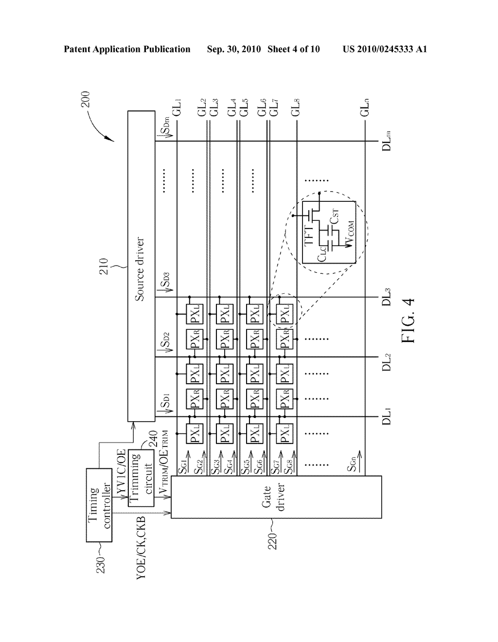 LIQUID CRYSTAL DISPLAY DEVICE CAPABLE OF REDUCING IMAGE FLICKER AND METHOD FOR DRIVING THE SAME - diagram, schematic, and image 05