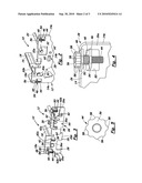 Adjustment Assembly for Adjustably Mounting Guide Members on Printhead Carrier Support Frame to Establish Desired Print Gap diagram and image