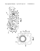 Adjustment Assembly for Adjustably Mounting Guide Members on Printhead Carrier Support Frame to Establish Desired Print Gap diagram and image