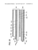 Liquid crystal DISPLAY DEVICE having a pair of electrodes over an inner side of a substrate of a liquid crystal element in which a stack of polarizers on the outer side of a substrate are provided and arranged between a pair of protective layers such that no protective layer is located between the stacked polarizers diagram and image