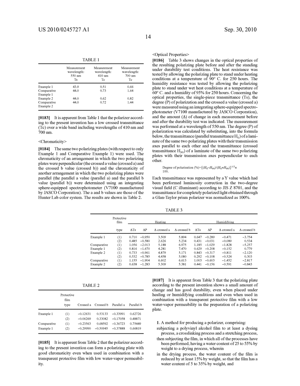 METHOD FOR PRODUCING POLARIZER, POLARIZER, POLARIZING PLATE, OPTICAL FILM, AND IMAGE DISPLAY DEVICE - diagram, schematic, and image 16