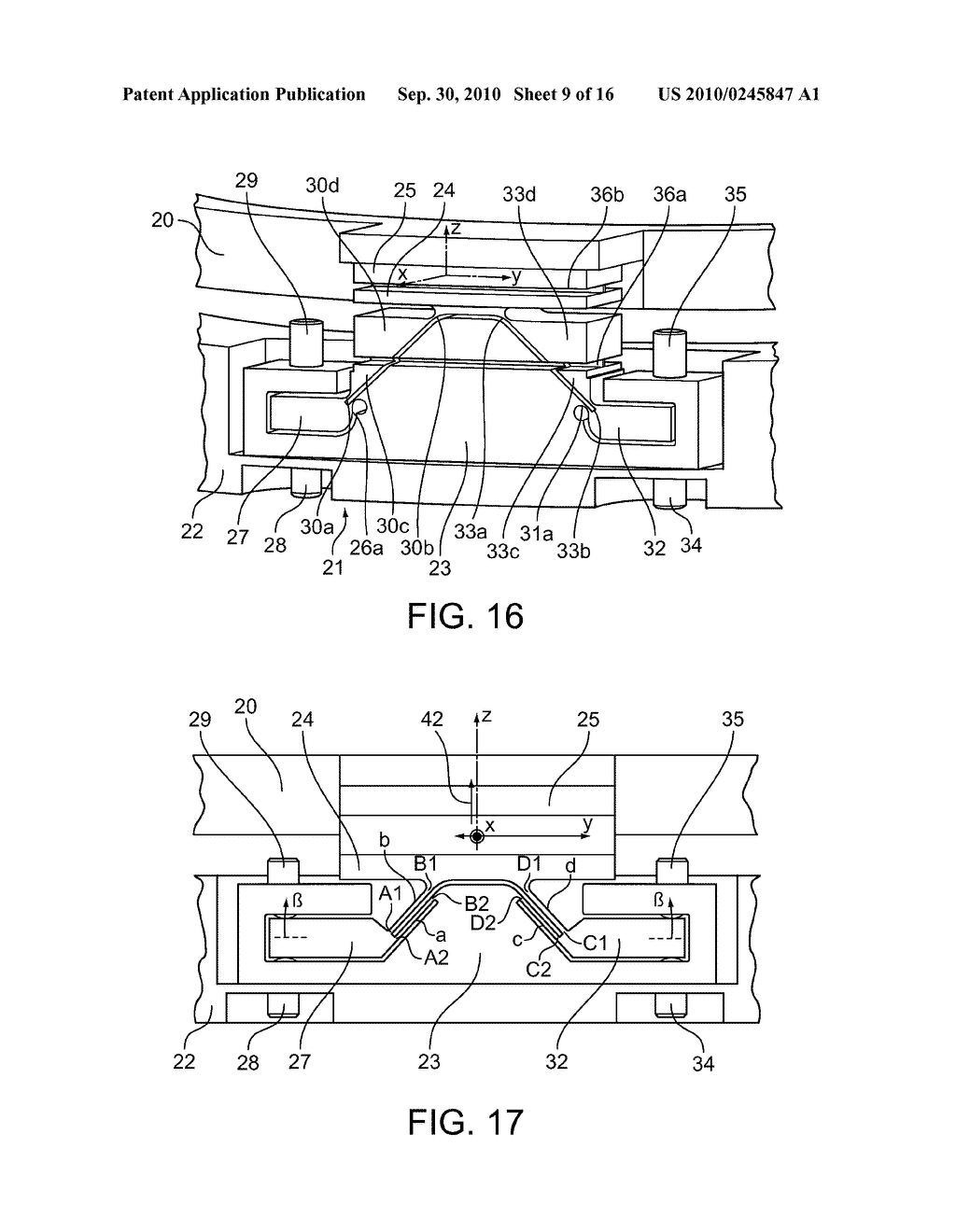 POSITIONING UNIT AND ALIGNMENT DEVICE FOR AN OPTICAL ELEMENT - diagram, schematic, and image 10