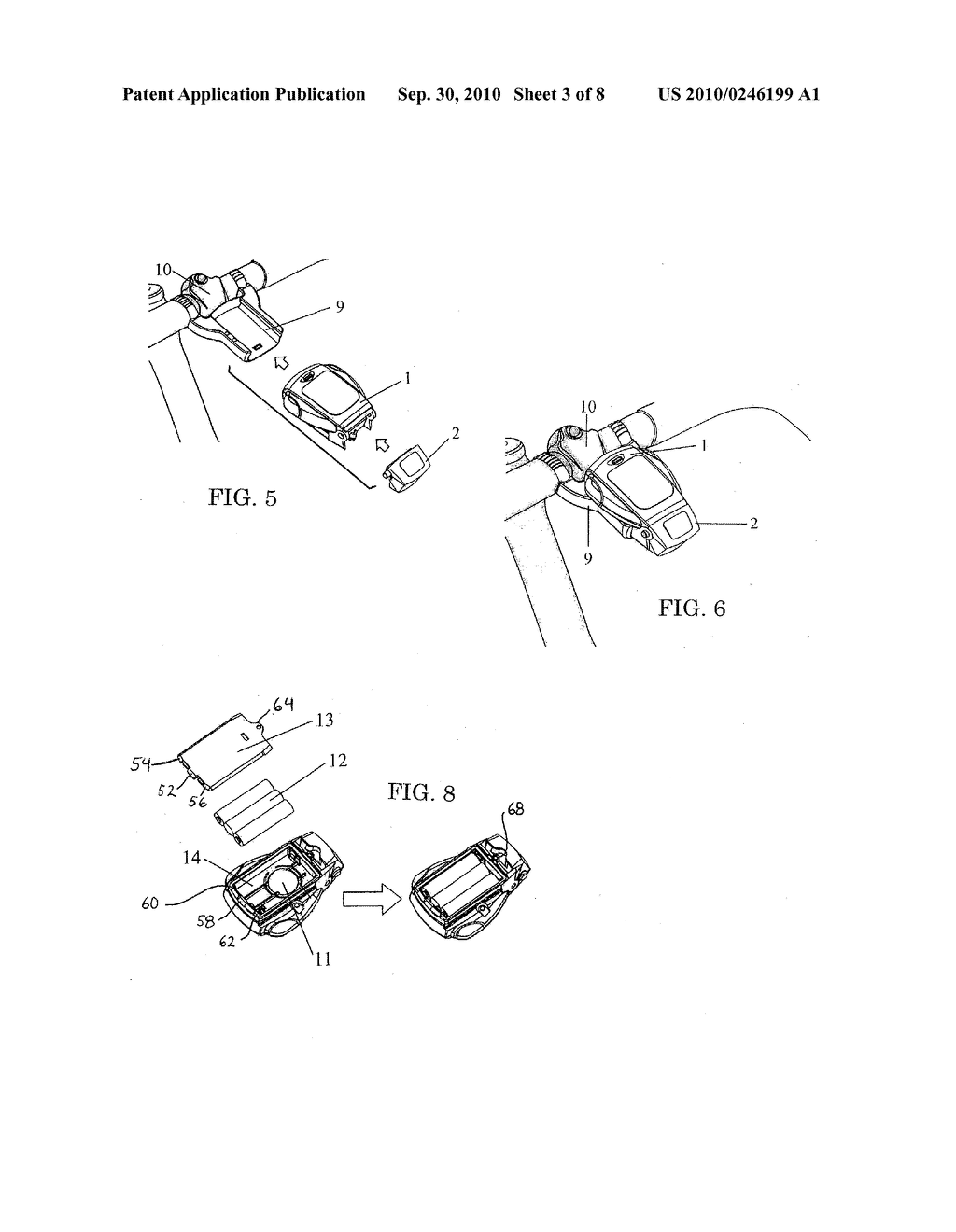 Cycling Computer with Detachable Lighting Apparatus for Bicycle or Other Vehicle - diagram, schematic, and image 04