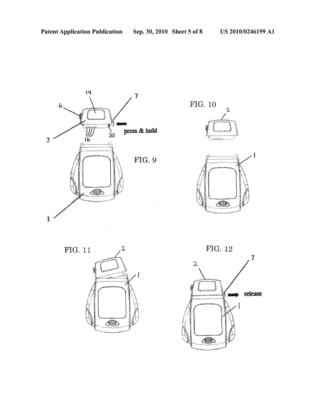 Cycling Computer with Detachable Lighting Apparatus for Bicycle or Other Vehicle - diagram, schematic, and image 06