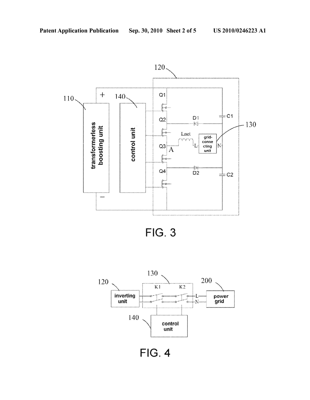 TRANSFORMERLESS PHOTOVOLTAIC GRID-CONNECTING INVERTING DEVICE AND CONTROL METHOD THEREOF - diagram, schematic, and image 03