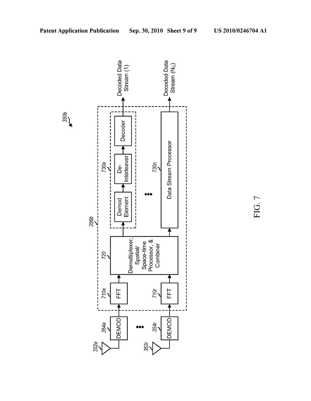 METHOD AND APPARATUS FOR PROCESSING DATA FOR TRANSMISSION IN A MULTI-CHANNEL COMMUNICATION SYSTEM USING SELECTIVE CHANNEL INVERSION - diagram, schematic, and image 10