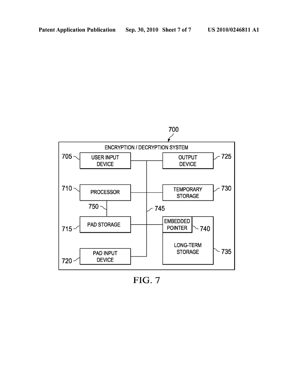 SYSTEMS AND METHODS FOR INFORMATION SECURITY USING ONE-TIME PAD - diagram, schematic, and image 08