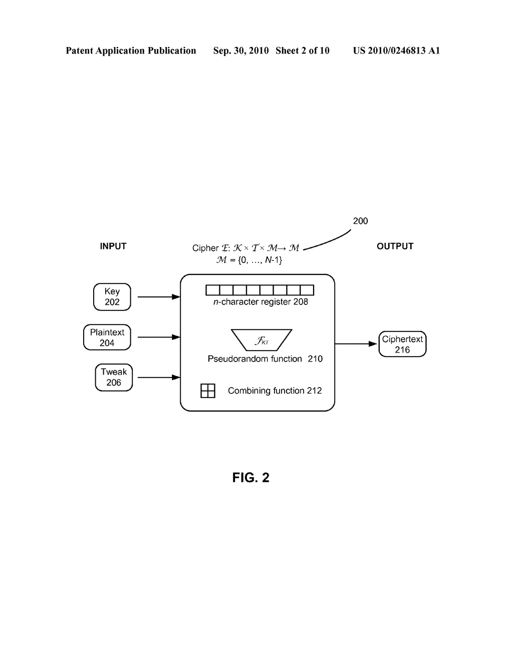 METHOD AND SYSTEM FOR ACCELERATING THE DETERMINISTIC ENCIPHERING OF DATA IN A SMALL DOMAIN - diagram, schematic, and image 03