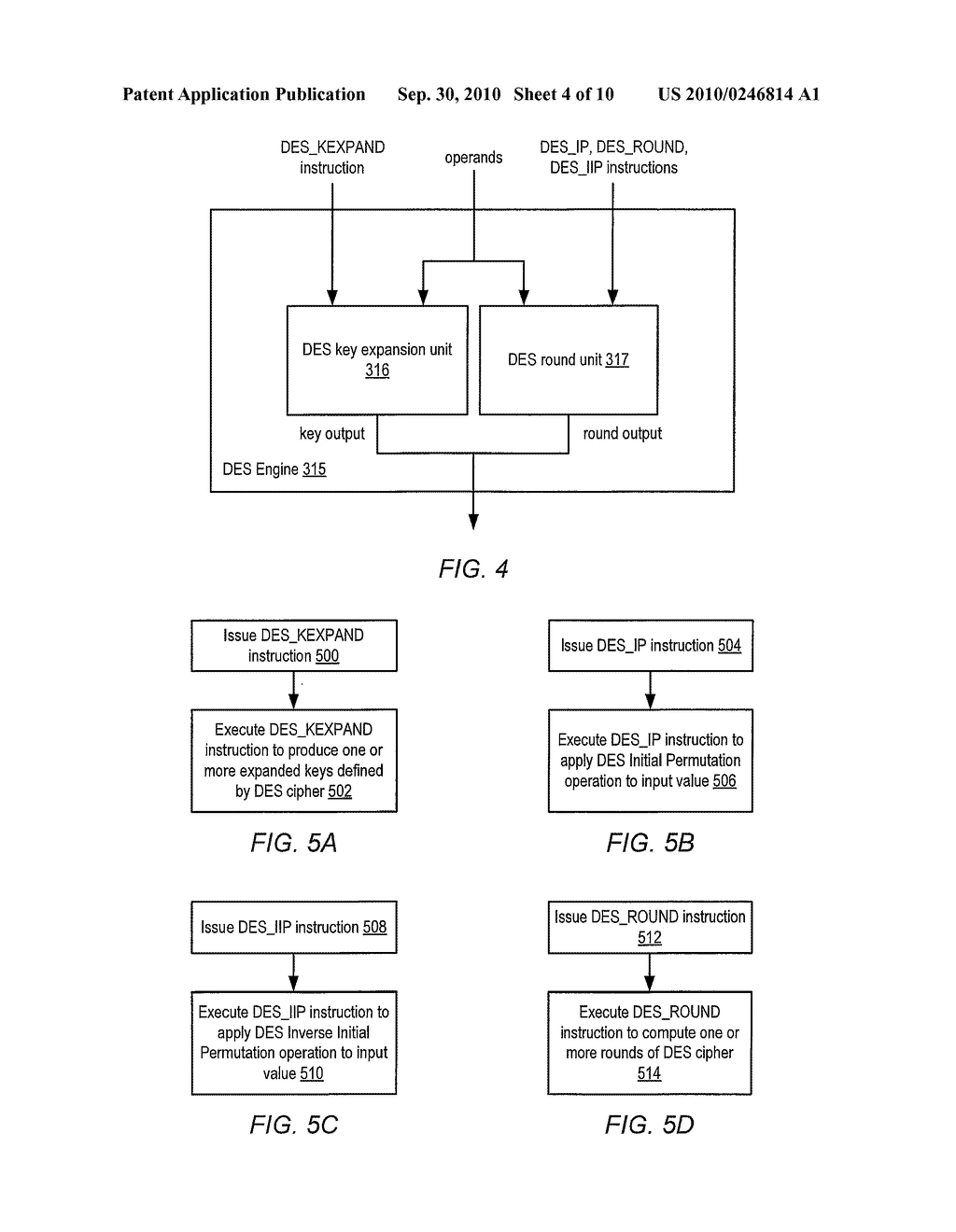 APPARATUS AND METHOD FOR IMPLEMENTING INSTRUCTION SUPPORT FOR THE DATA ENCRYPTION STANDARD (DES) ALGORITHM - diagram, schematic, and image 05