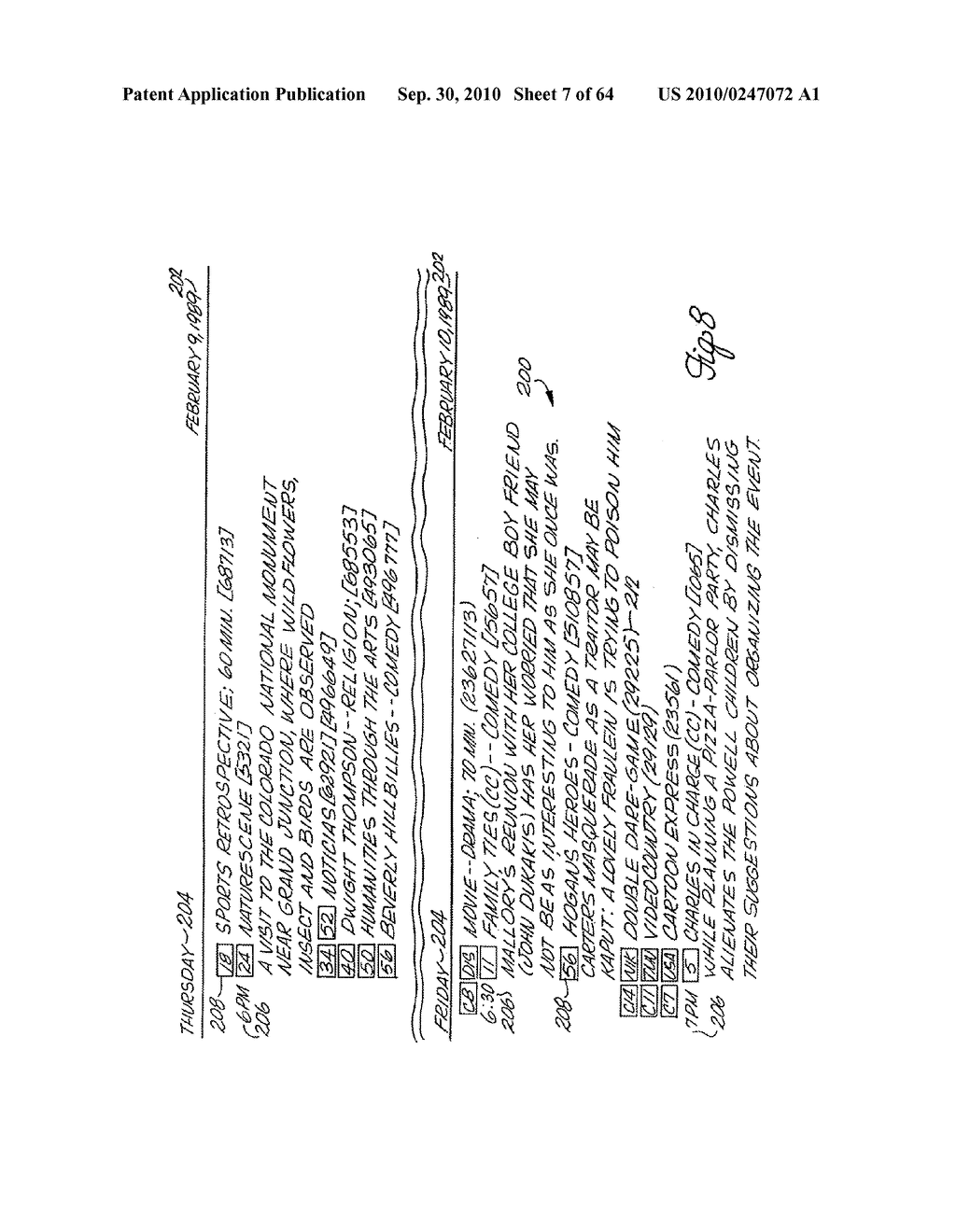 SYSTEM AND METHOD FOR SEARCHING A DATABASE OF TELEVISION SCHEDULE INFORMATION - diagram, schematic, and image 08