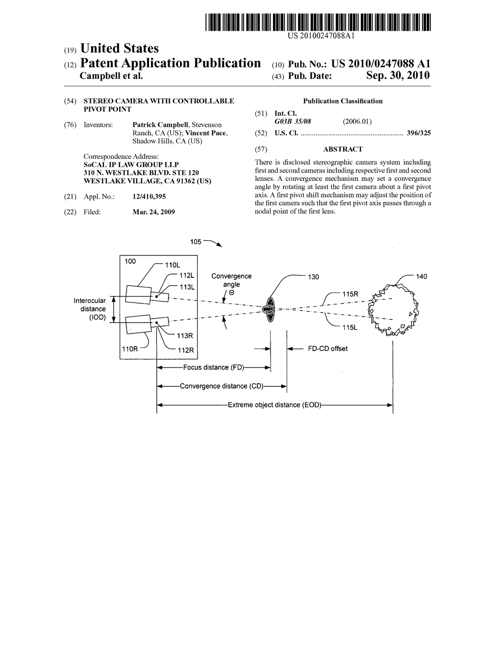 Stereo Camera with Controllable Pivot Point - diagram, schematic, and image 01