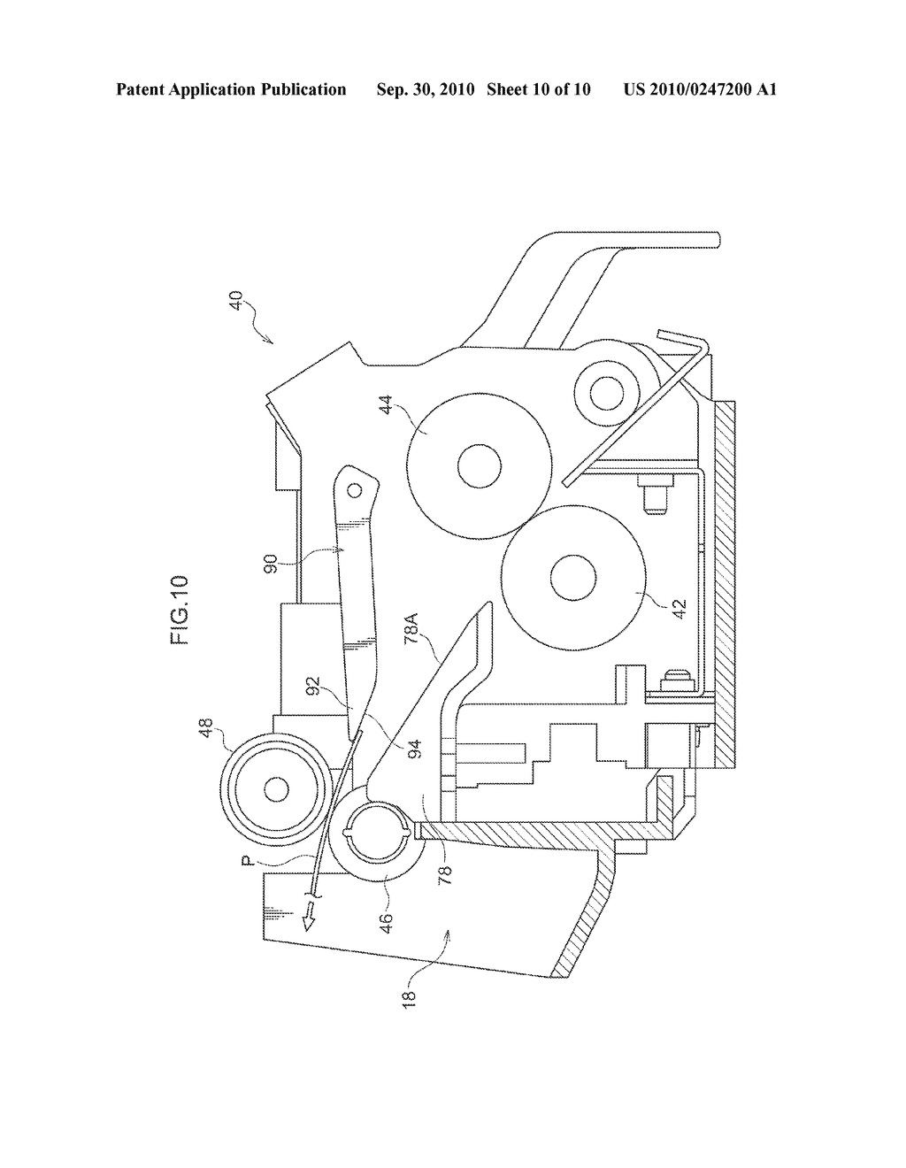 RECORDING MEDIUM TRANSPORTING DIRECTION SWITCHING MECHANISM, FIXING DEVICE AND IMAGE FORMING APPARATUS - diagram, schematic, and image 11