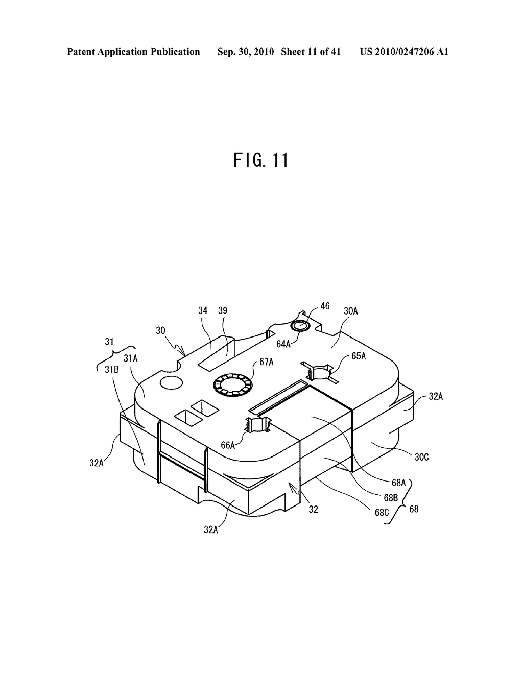 TAPE CASSETTE AND TAPE PRINTER - diagram, schematic, and image 12