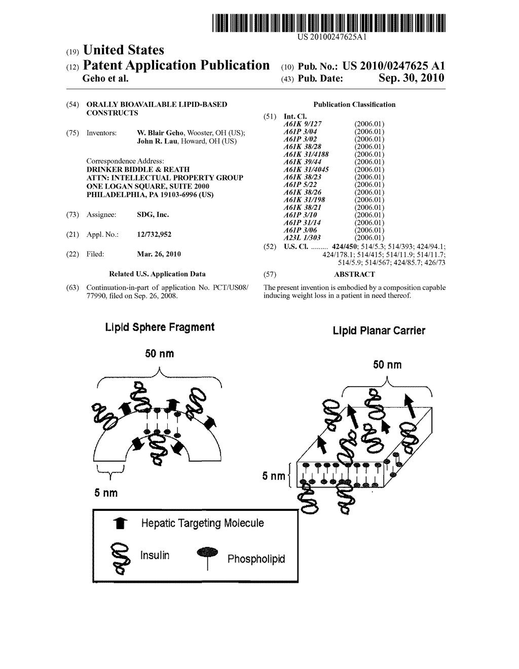 Orally Bioavailable Lipid-Based Constructs - diagram, schematic, and image 01