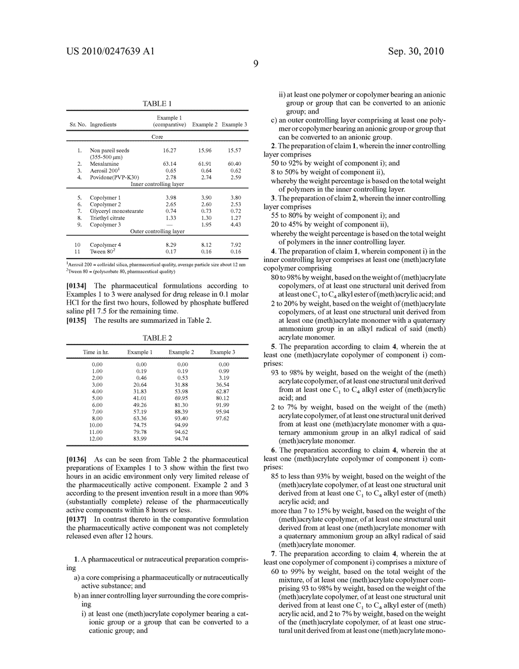 COATED PHARMACEUTICAL OR NUTRACEUTICAL PREPARATION WITH ENHANCED ACTIVE SUBSTANCE RELEASE IN THE COLON - diagram, schematic, and image 10