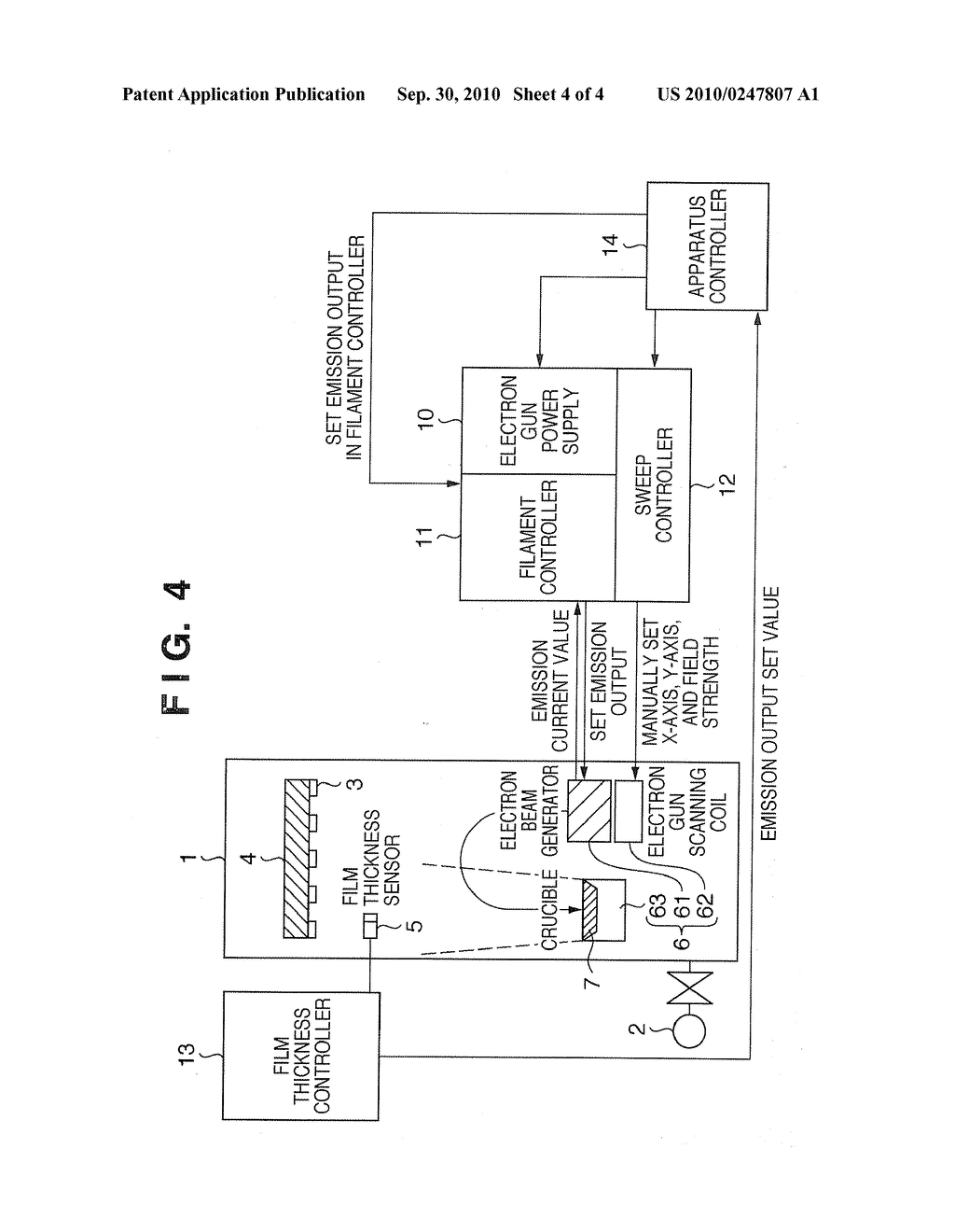 ELECTRON GUN EVAPORATION APPARATUS AND FILM FORMATION METHOD USING THE ELECTRON GUN EVAPORATION APPARATUS - diagram, schematic, and image 05