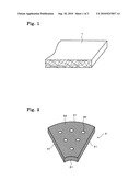 METHOD FOR MANUFACTURING RETICULATE CONTACT BODY ELEMENTS AND A ROTATING CIRCULAR RETICULATE CONTACT BODY USING THEM diagram and image