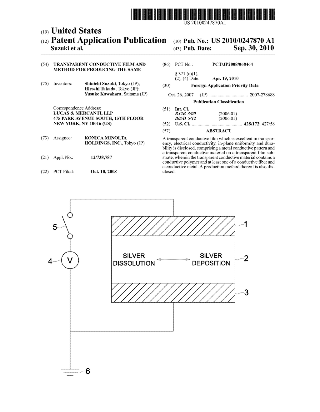 TRANSPARENT CONDUCTIVE FILM AND METHOD FOR PRODUCING THE SAME - diagram, schematic, and image 01