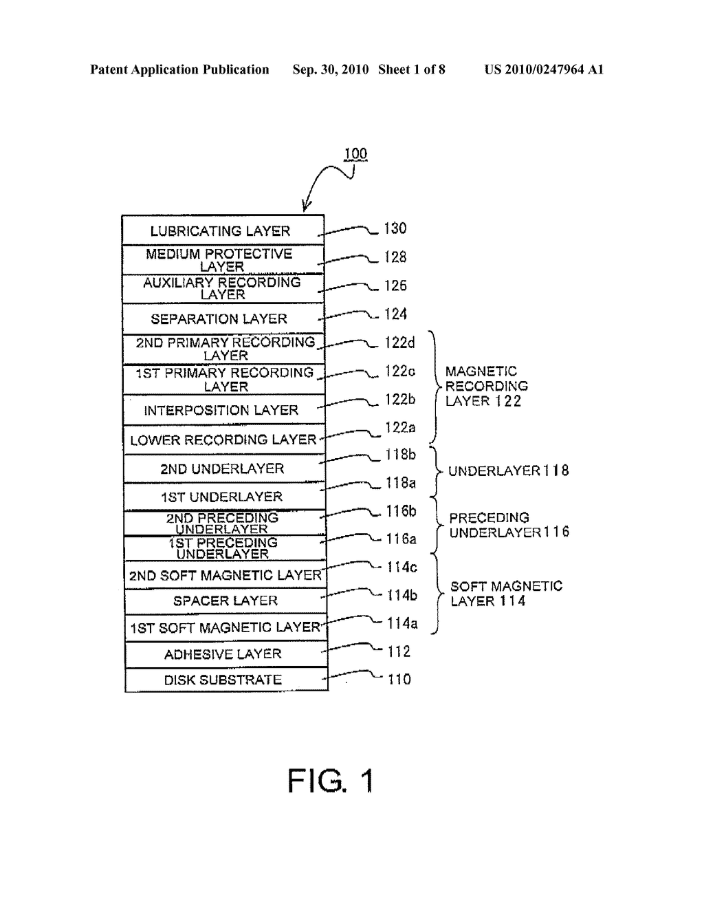 PERPENDICULAR MAGNETIC RECORDING MEDIUM AND METHOD OF MANUFACTURING THE SAME - diagram, schematic, and image 02